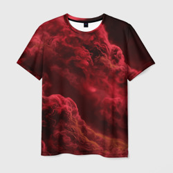 Красный густой дым инферно - inferno red – Мужская футболка 3D с принтом купить со скидкой в -26%