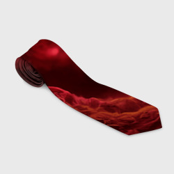 Красный густой дым инферно - inferno red – Галстук 3D с принтом купить