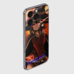 Чехол для iPhone 16 Pro Max силиконовый с защитой камеры Konosuba Мэгумин cute - фото 2