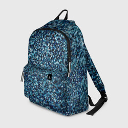 Синий пёстрый текстурированный – Рюкзак 3D с принтом купить