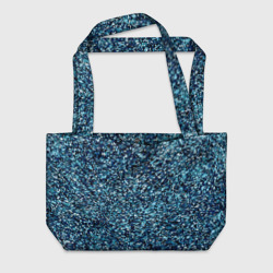 Синий пёстрый текстурированный – Пляжная сумка 3D с принтом купить