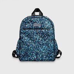 Синий пёстрый текстурированный – Детский рюкзак 3D с принтом купить со скидкой в -33%