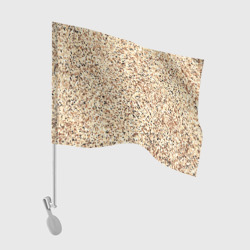 Светлый коричневый текстурированный под камень  – Флаг для автомобиля с принтом купить