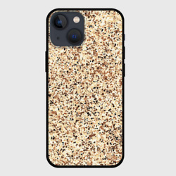 Светлый коричневый текстурированный под камень  – Чехол для iPhone 13 mini с принтом купить