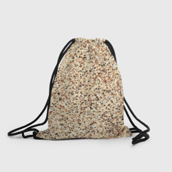 Светлый коричневый текстурированный под камень  – Рюкзак-мешок 3D с принтом купить со скидкой в -25%