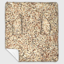 Светлый коричневый текстурированный под камень  – Плед с рукавами с принтом купить