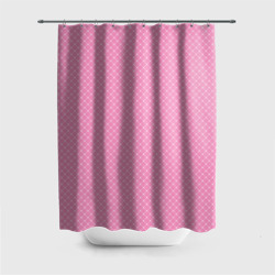 Розовый паттерн сеточка – Штора 3D для ванной с принтом купить