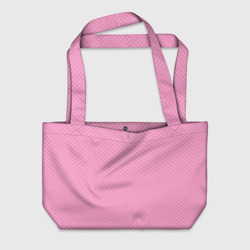 Розовый паттерн сеточка – Пляжная сумка 3D с принтом купить