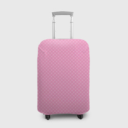 Розовый паттерн сеточка – Чехол для чемодана 3D с принтом купить