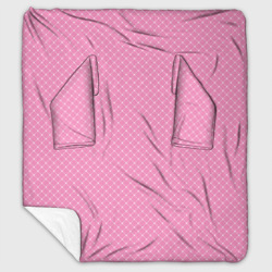 Розовый паттерн сеточка – Плед с рукавами с принтом купить