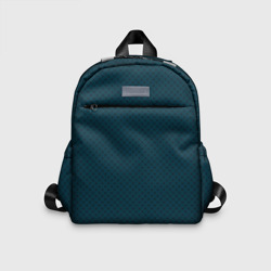 Тёмный сине-зелёный паттерн сеточка – Детский рюкзак 3D с принтом купить со скидкой в -33%