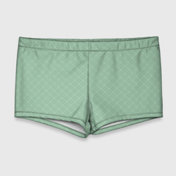 Ментоловый зелёный паттерн сетка – Мужские купальные плавки 3D с принтом купить со скидкой в -11%