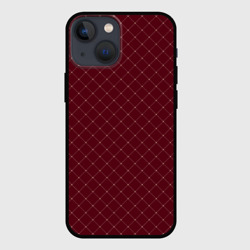 Тёмный красный паттерн сетка – Чехол для iPhone 13 mini с принтом купить