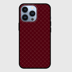 Тёмный красный паттерн сетка – Чехол для iPhone 13 Pro с принтом купить