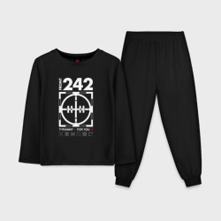 Front 242 - Tyrany for you – Детская пижама с лонгсливом хлопок с принтом купить