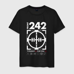 Front 242 - Tyrany for you – Мужская футболка хлопок с принтом купить со скидкой в -20%