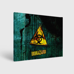 Biohazard yellow sign  – Холст прямоугольный с принтом купить