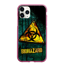 Biohazard yellow sign  – Чехол для iPhone 11 Pro Max матовый с принтом купить