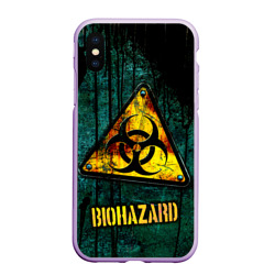 Biohazard yellow sign  – Чехол для iPhone XS Max матовый с принтом купить
