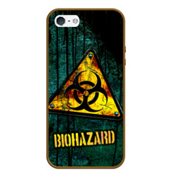 Biohazard yellow sign  – Чехол для iPhone 5/5S матовый с принтом купить