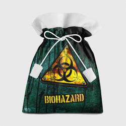 Biohazard yellow sign  – Подарочный 3D мешок с принтом купить со скидкой в -13%