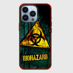Biohazard yellow sign  – Чехол для iPhone 13 Pro с принтом купить