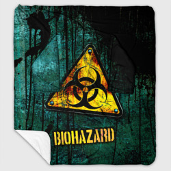 Biohazard yellow sign  – Плед с рукавами с принтом купить