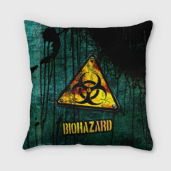 Biohazard yellow sign  – Подушка 3D с принтом купить