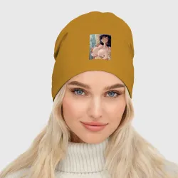 Женская шапка демисезонная Ahegao секси - фото 2