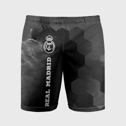 Real Madrid sport на темном фоне по-вертикали – Мужские шорты спортивные с принтом купить