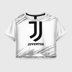 Juventus sport на светлом фоне – Женская футболка Crop-top 3D с принтом купить