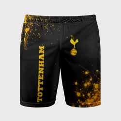 Tottenham - gold gradient вертикально – Мужские шорты спортивные с принтом купить