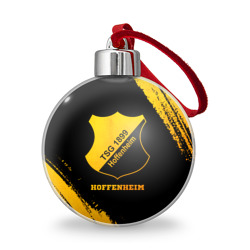 Hoffenheim - gold gradient – Ёлочный шар с принтом купить