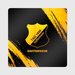 Hoffenheim - gold gradient – Магнит виниловый Квадрат с принтом купить