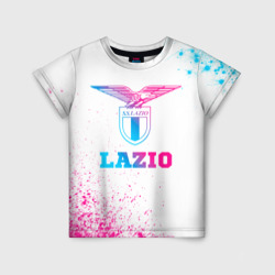 Lazio neon gradient style – Детская футболка 3D с принтом купить со скидкой в -33%