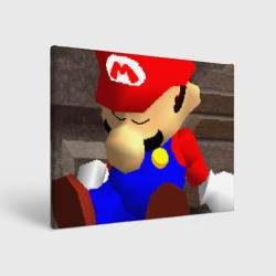 Марио 64 спит арт – Холст прямоугольный с принтом купить