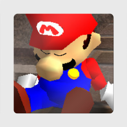 Марио 64 спит арт – Магнит виниловый Квадрат с принтом купить