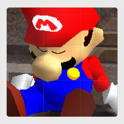 Марио 64 спит арт – Магнитный плакат 3Х3 с принтом купить