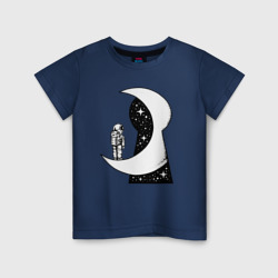 Космос в замочной скважине – Детская футболка хлопок с принтом купить со скидкой в -20%