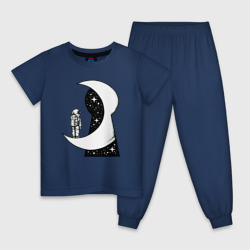Космос в замочной скважине – Детская пижама хлопок с принтом купить со скидкой в -9%