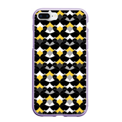 Желто черный с белым геометрический узор – Чехол для iPhone 7Plus/8 Plus матовый с принтом купить
