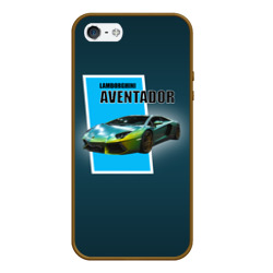 Спортивная машина Lamborghini Aventador – Чехол для iPhone 5/5S матовый с принтом купить
