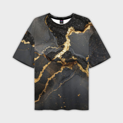 Золото и черный агат – Мужская футболка oversize 3D с принтом купить со скидкой в -50%