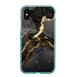 Золото и черный агат – Чехол для iPhone XS Max матовый с принтом купить