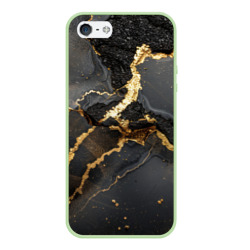 Золото и черный агат – Чехол для iPhone 5/5S матовый с принтом купить
