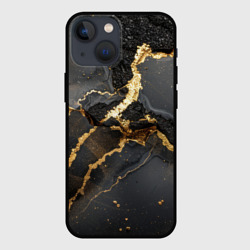 Золото и черный агат – Чехол для iPhone 13 mini с принтом купить