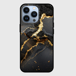 Золото и черный агат – Чехол для iPhone 13 Pro с принтом купить