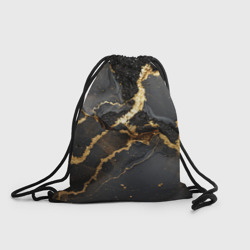 Золото и черный агат – Рюкзак-мешок 3D с принтом купить со скидкой в -25%