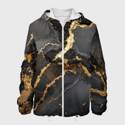 Золото и черный агат – Мужская куртка 3D с принтом купить со скидкой в -10%