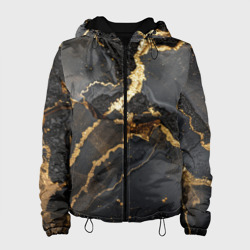 Золото и черный агат – Женская куртка 3D с принтом купить со скидкой в -10%